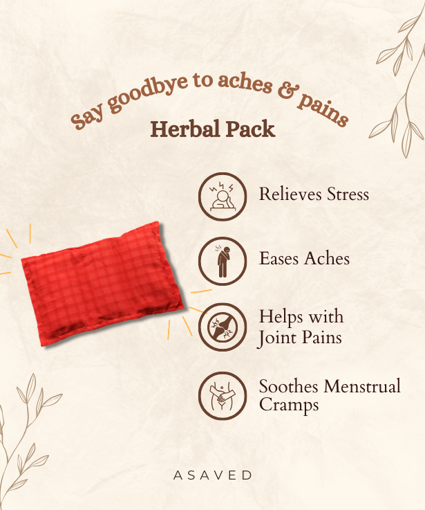 Say goodbye to aches and pains with ASAVED's Herbal Pack