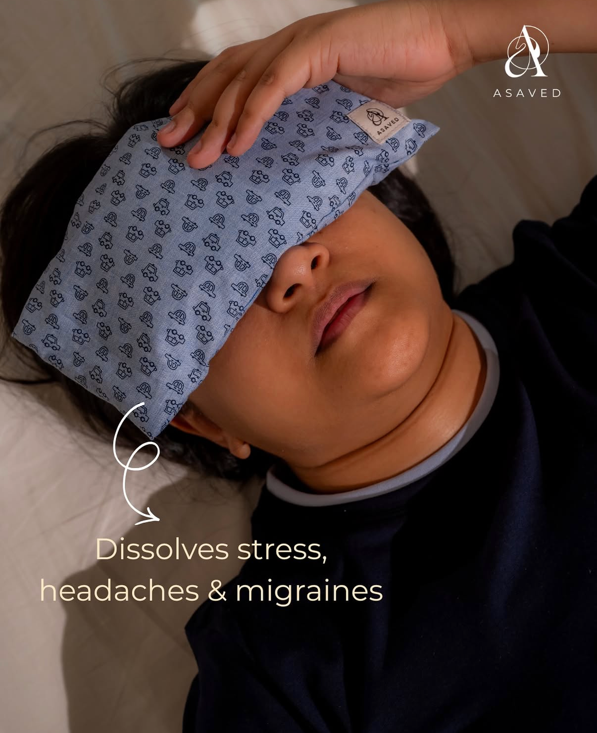ASAVED Instagram — Herbal Eye Mask product photography, natural herbs and Ayurvedic wellness @asaved.in